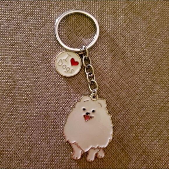 Pomeranian Dog Keychain - Picture 4 of 4